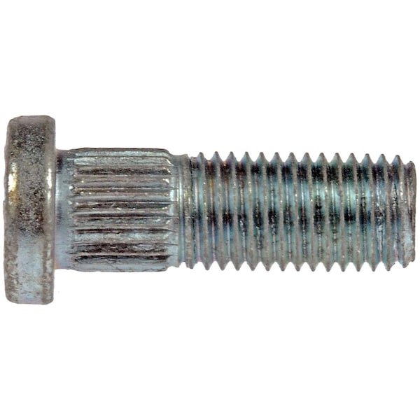 610-308 M10-1.25 Serrated Wheel Stud - 10.24 Knurl, 29mm Length